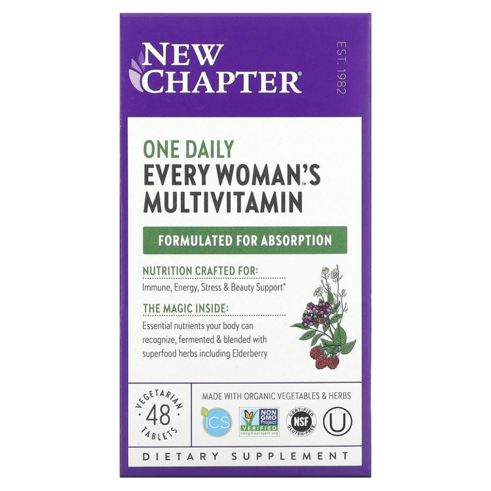 New Chapter,  Every Woman's One Daily Multi, 48   5560