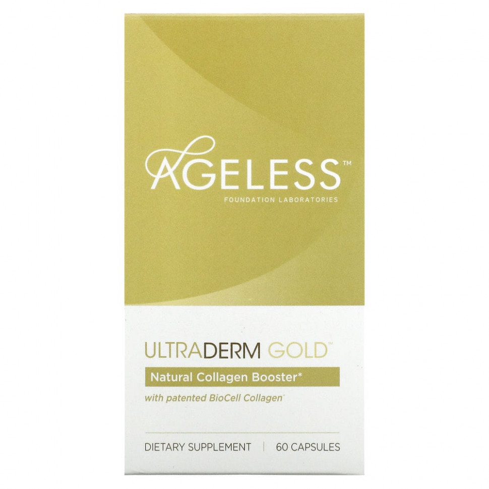 Ageless Foundation Laboratories, UltraDerm Gold,       BioCell, 60   6580