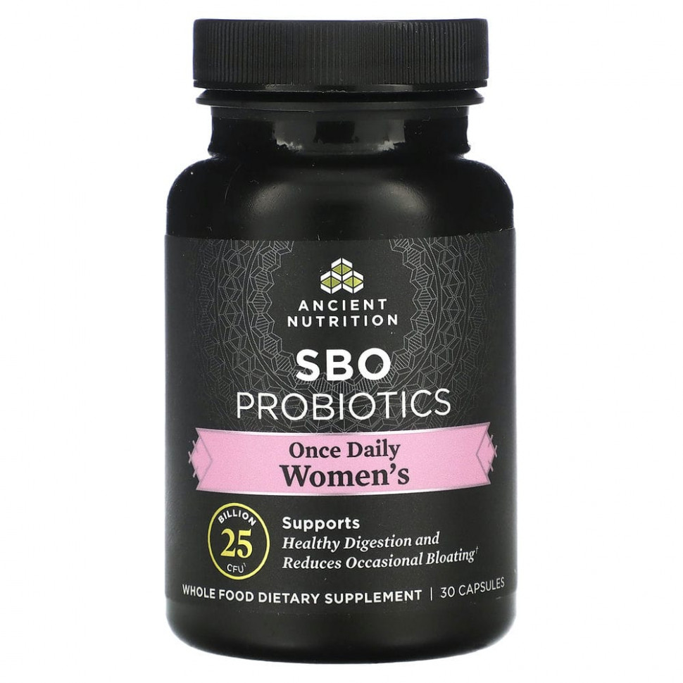 Dr. Axe / Ancient Nutrition, SBO Probiotics, Once Daily Women's, 25  , 30   4830