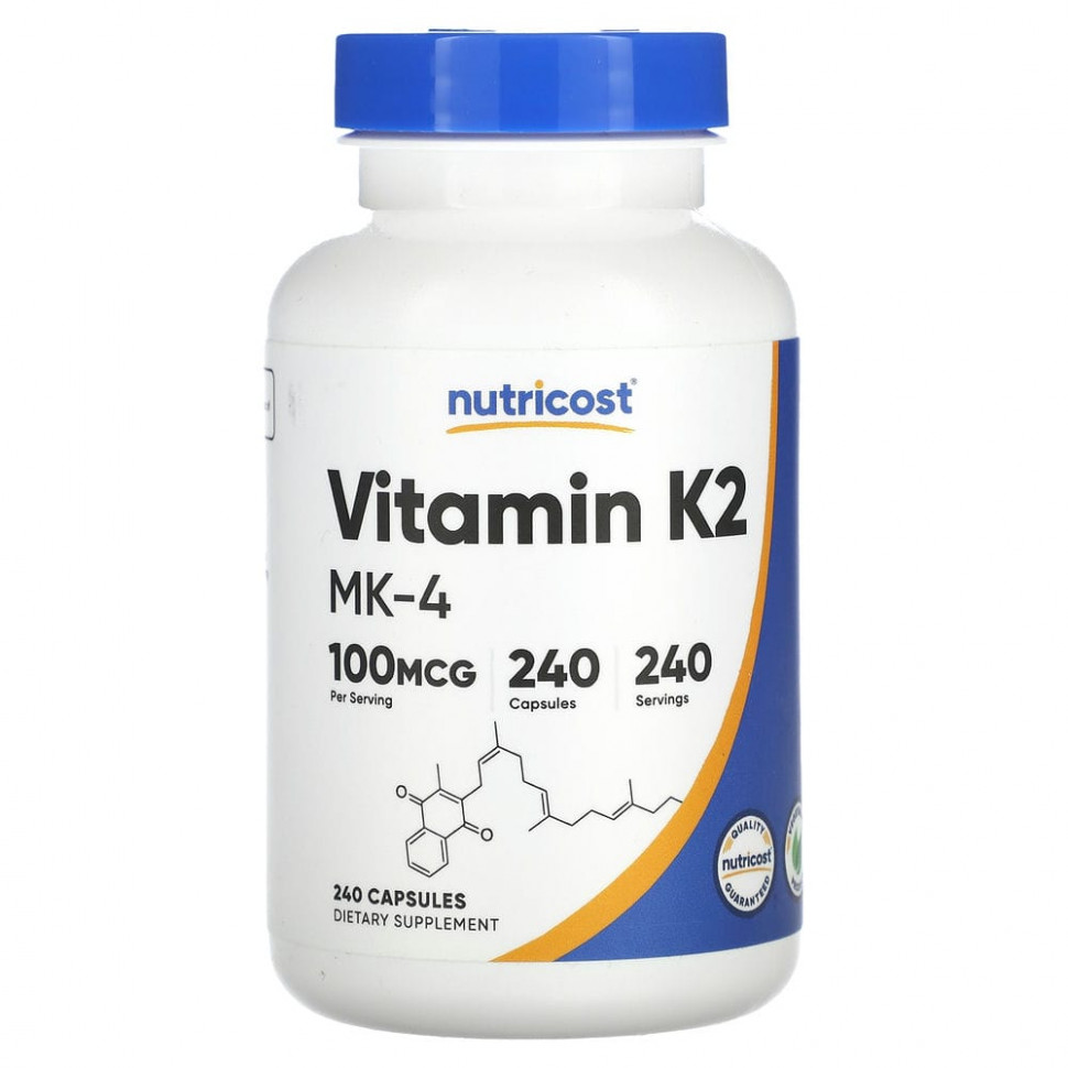 Nutricost,  K-2 MK-4, 100 , 240   2790