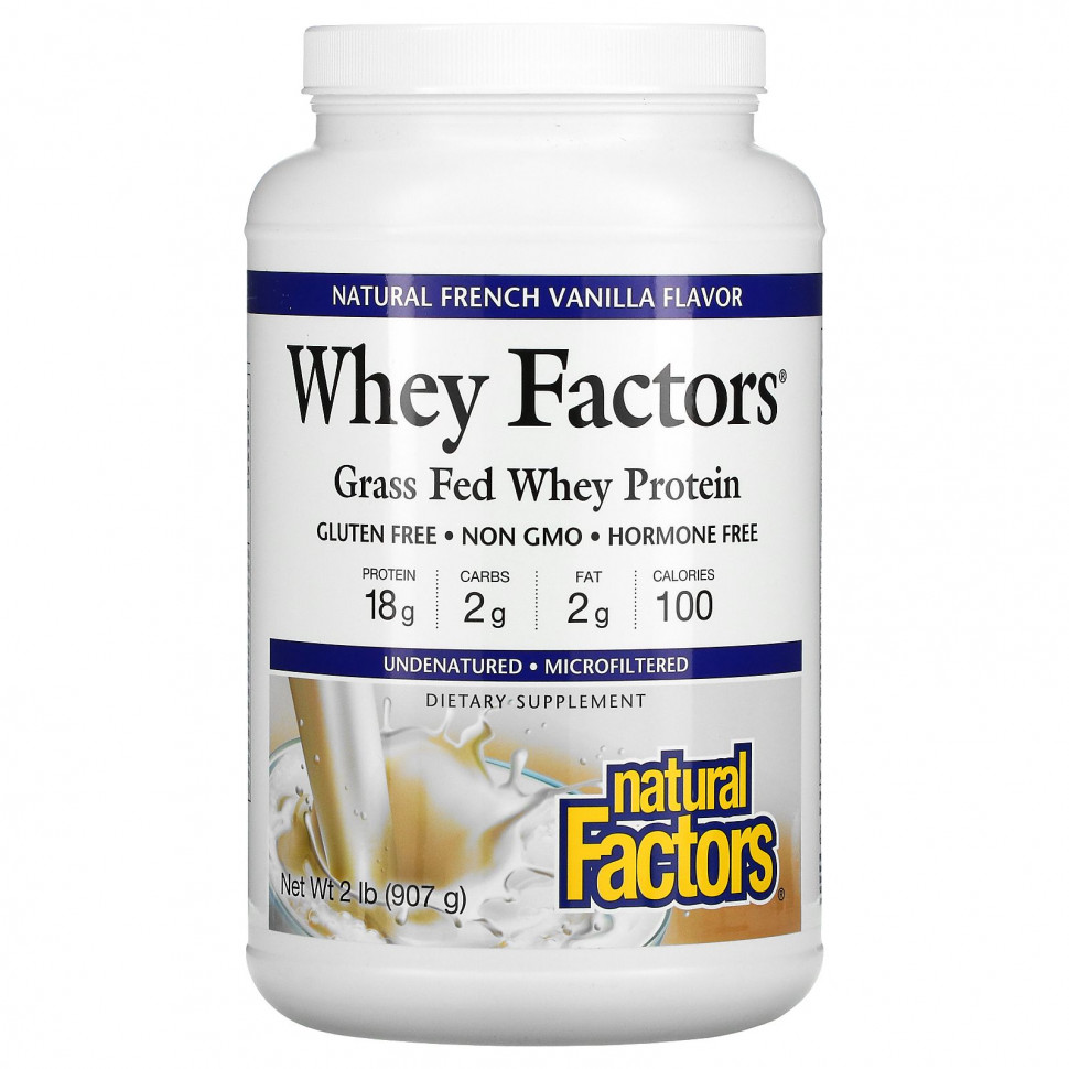 Natural Factors, Whey Factors,   Grass Fed,    , 907  (2 )  7870