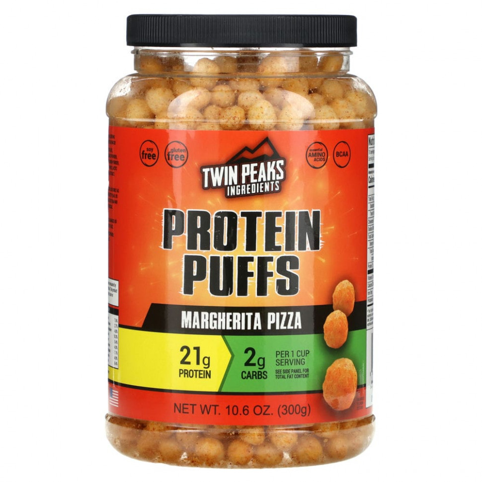  IHerb () Twin Peaks, Protein Puffs, Margherita Pizza, 300  (10,6 ), ,    5490 