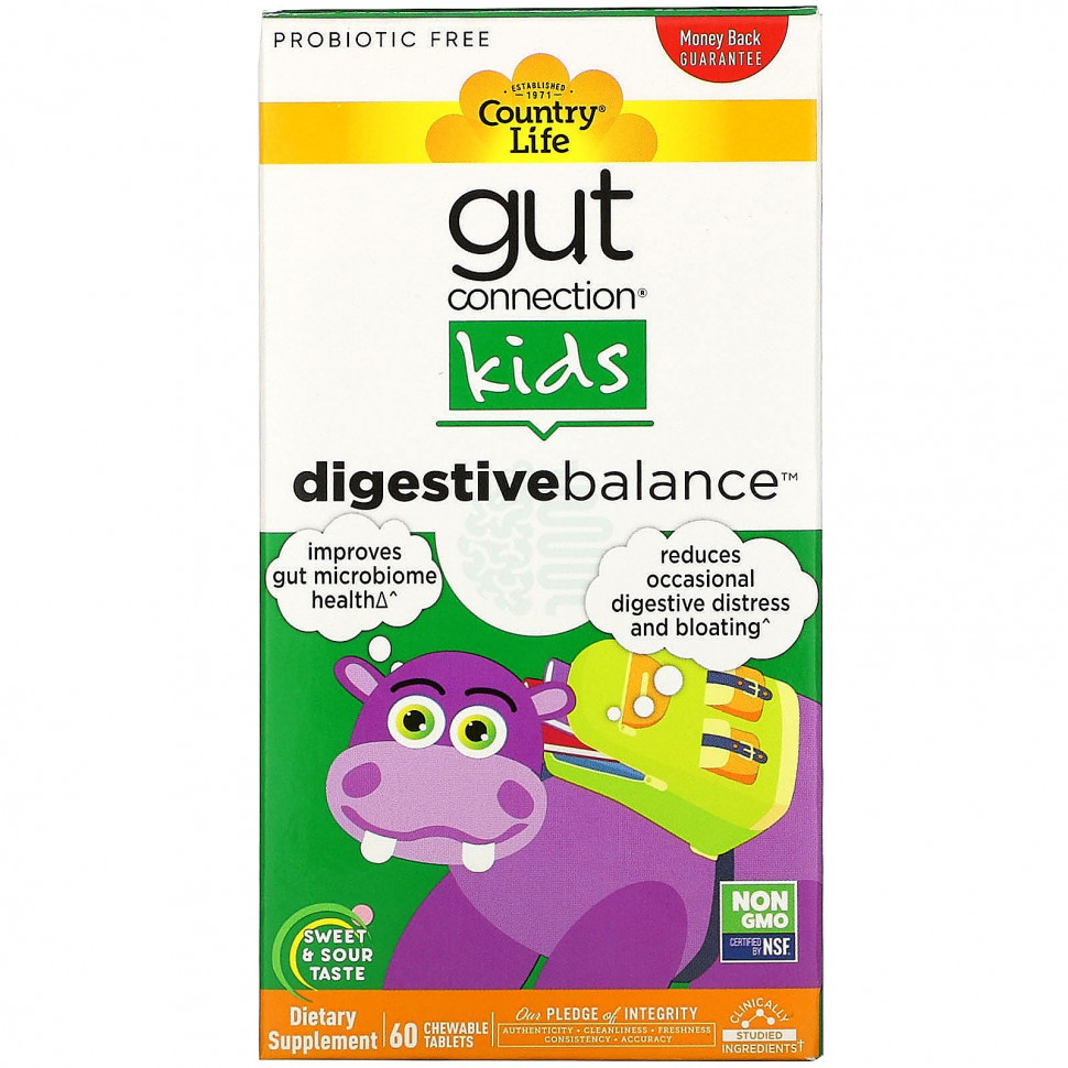  IHerb () Country Life, Gut Connection Kids,  , - , 60  , ,    3980 