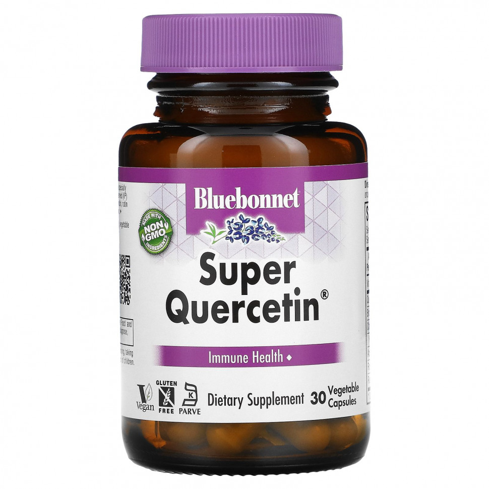 Bluebonnet Nutrition, Super Quercetin, Immune Health, 30 Vegetable Capsules  3120