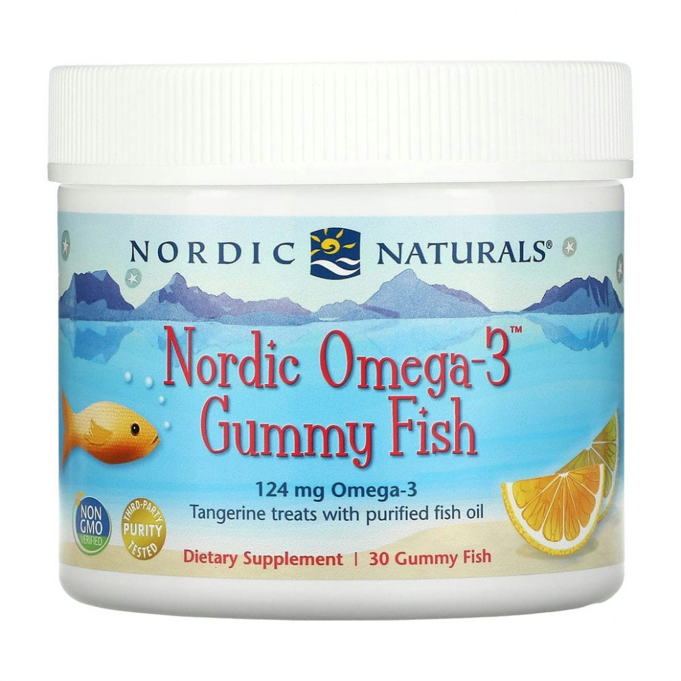 Nordic Naturals, Nordic Omega-3 Gummy Fish,  , 124 , 30       5670