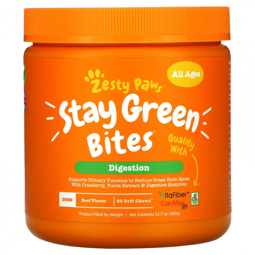 Zesty Paws, Stay Green Bites For Dogs,  ,   ,   , 90    6160