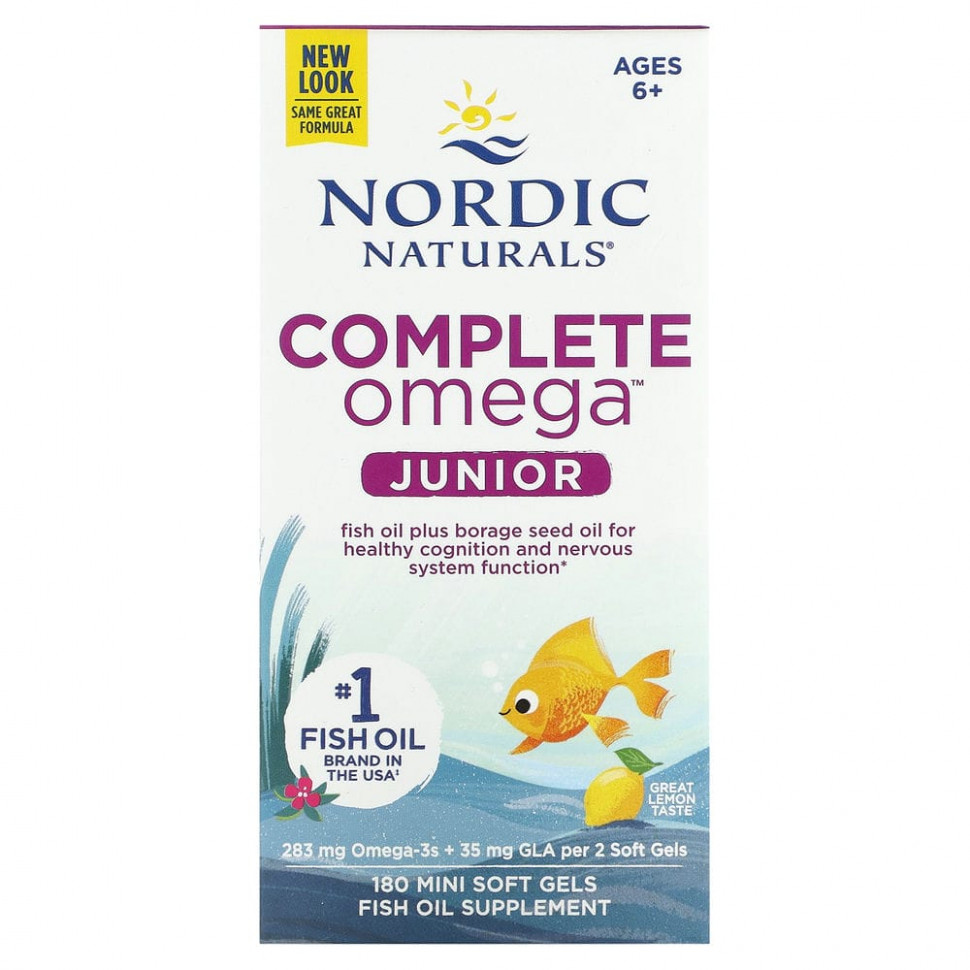 Nordic Naturals, Complete Omega Junior,    6  12 , , 180 -  5660