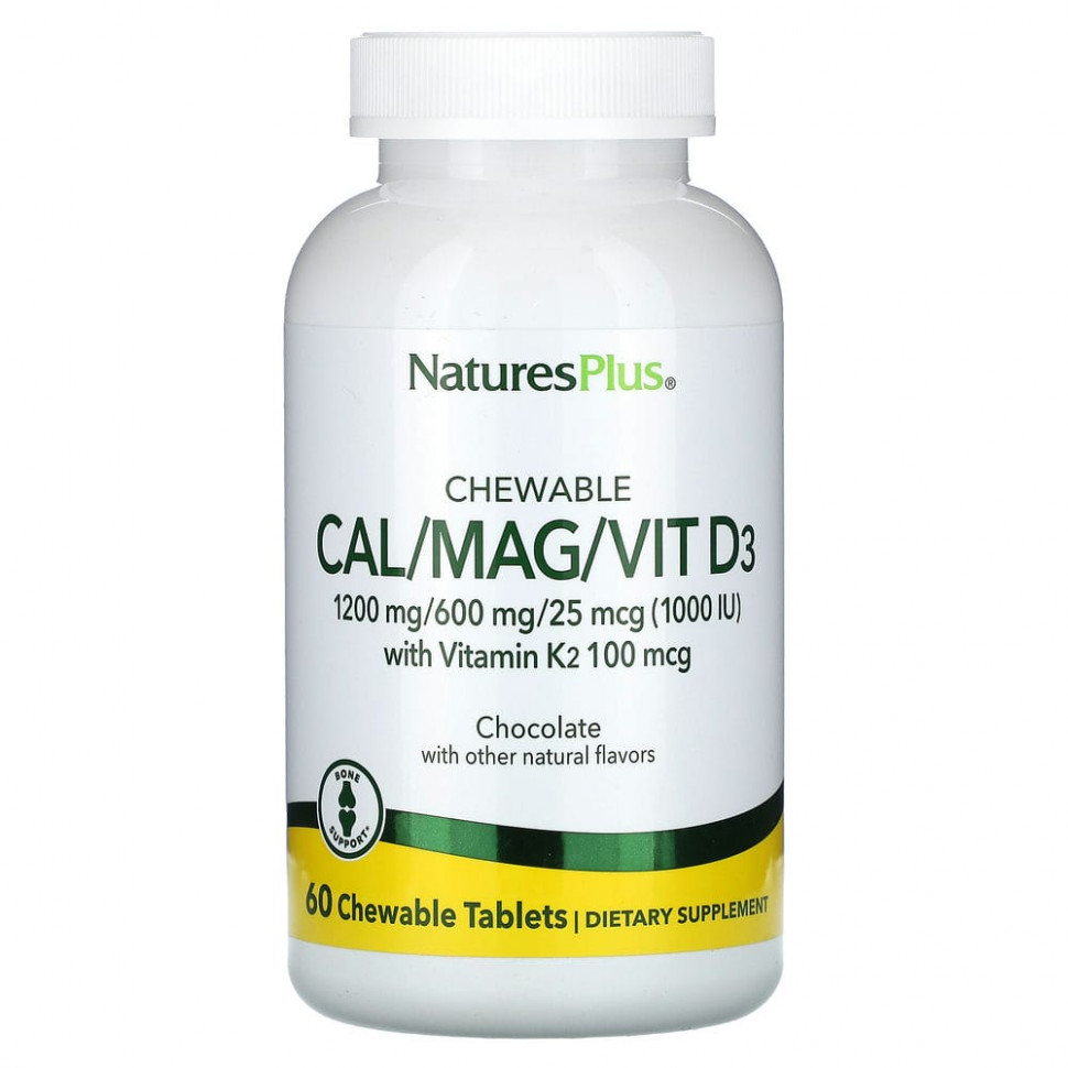 NaturesPlus,   Cal / Mag / Vit D3, , 60    2820