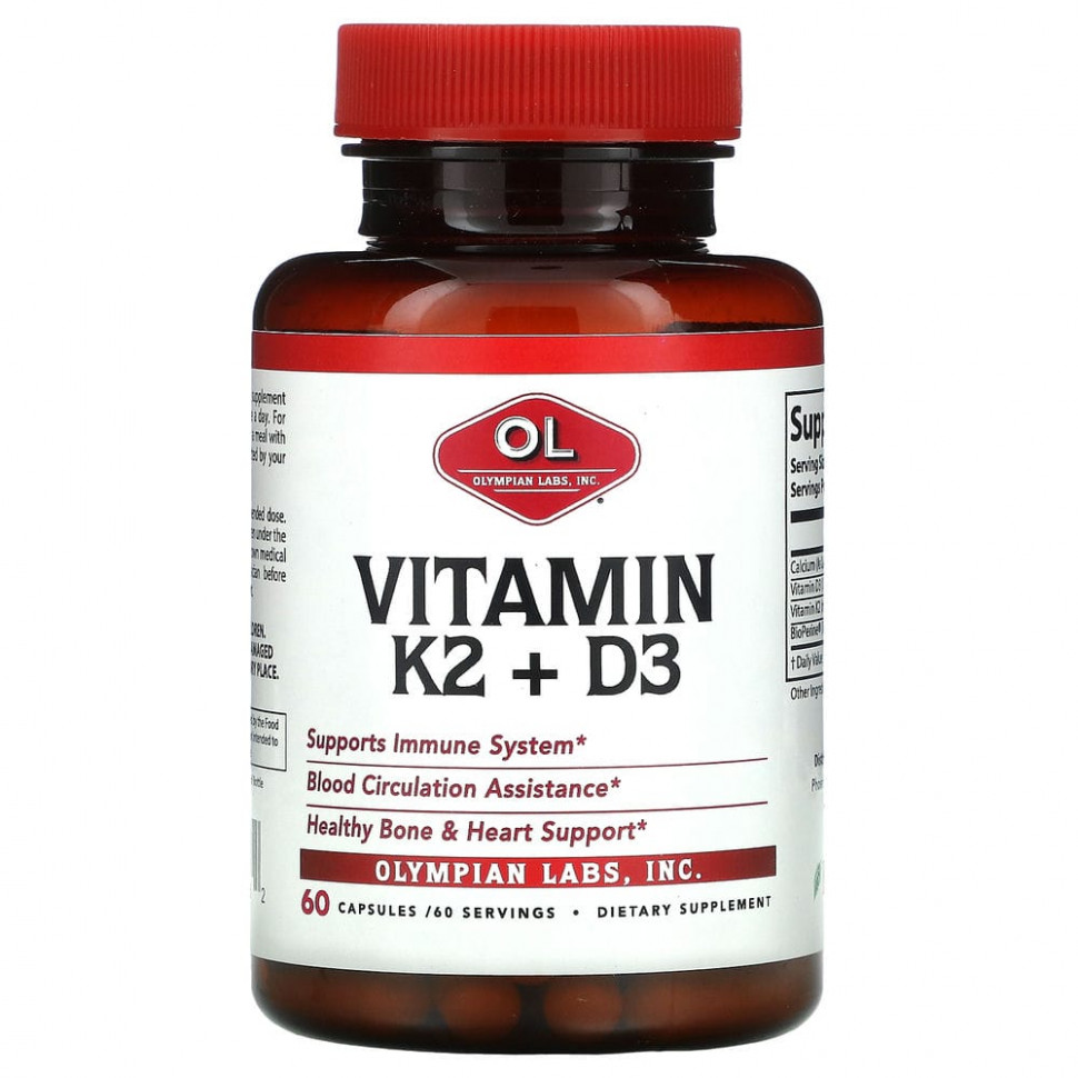  IHerb () Olympian Labs,  K2 + D3, 60 , ,    2920 