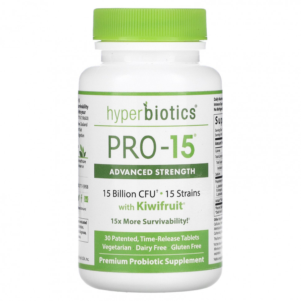 Hyperbiotics, PRO-15 , 15  , 30      5600