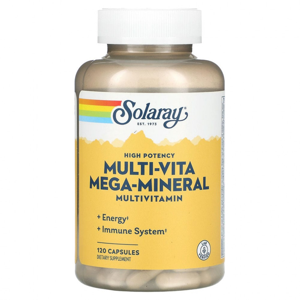 Solaray, High Potency Multi-Vita Mega-Mineral, , 120   3270