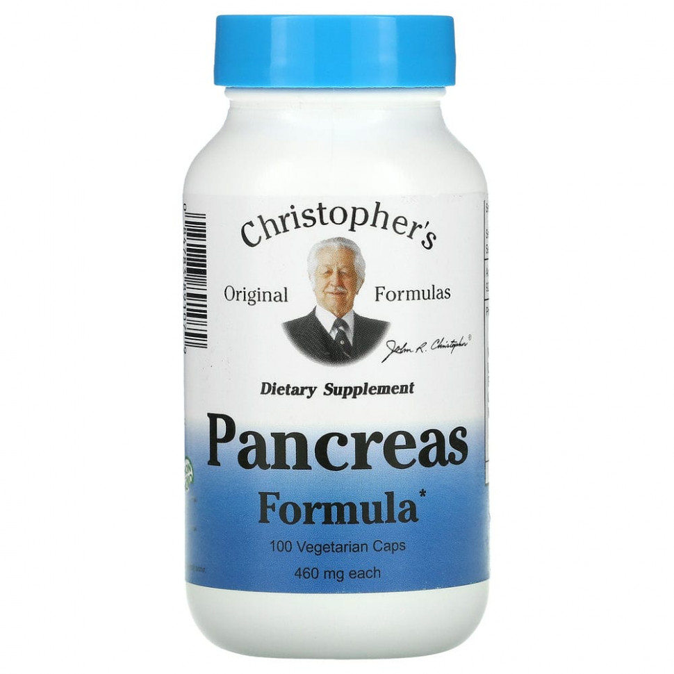 Christopher's Original Formulas, Pancreas Formula, 460 , 100    3800