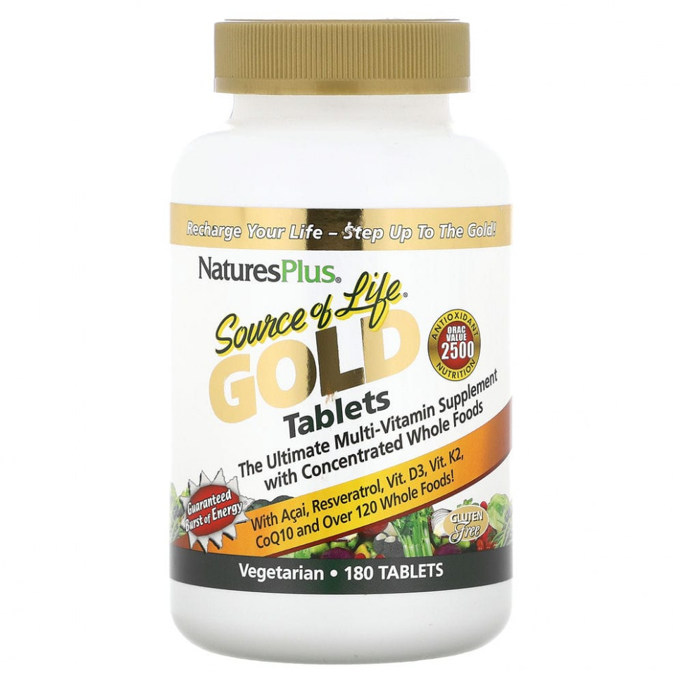 NaturesPlus, Source Of Life Gold Tablets,  , 180   13980