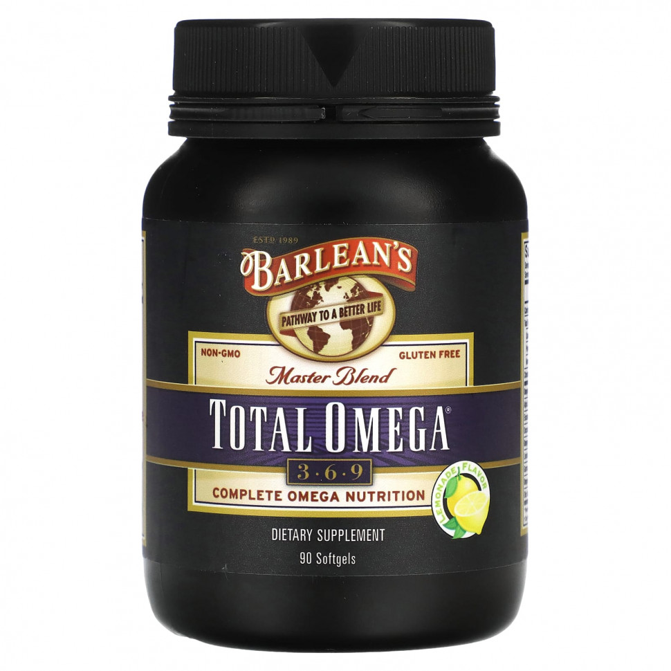 Barlean's, Master Blend, Total Omega 3-6-9, , 90    4750