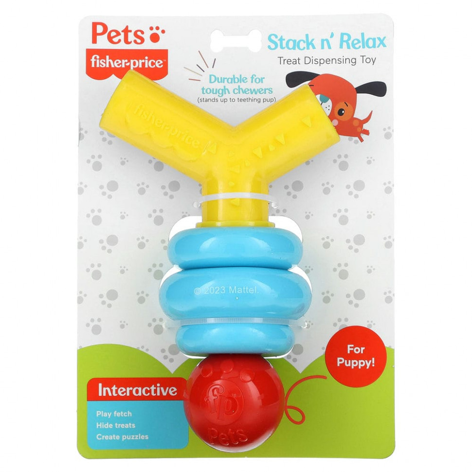 Fisher-Price, Pets, Stack n 'Relax Treat Dispensing Toy,  , 1    2030