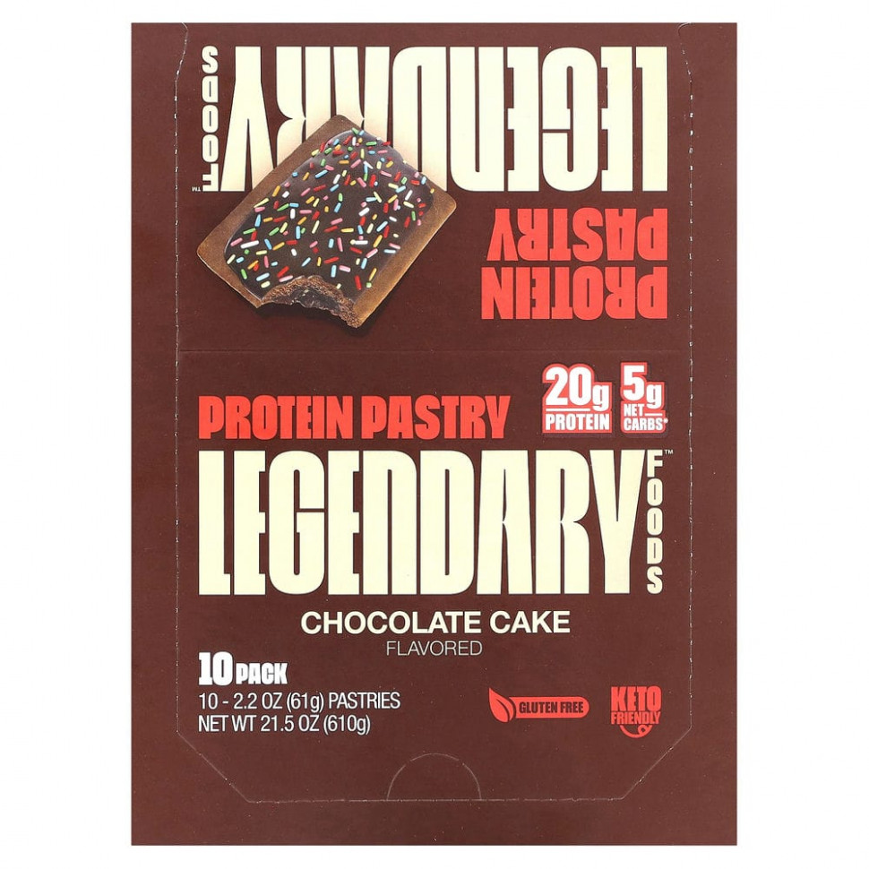 Legendary Foods, Protein Pastry,  , 10 , 61  (2,2 )  7100