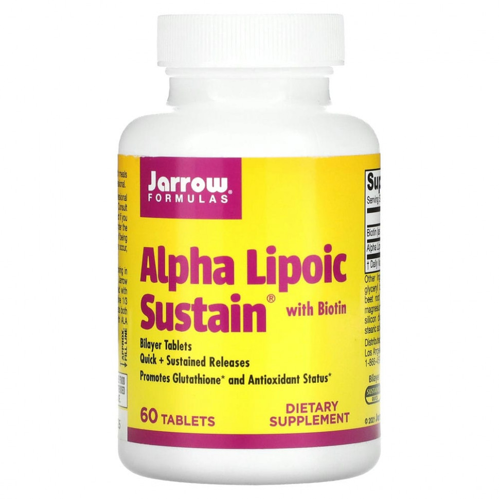 Jarrow Formulas, Alpha Lipoic Sustain, -   , 300 , 60   4270