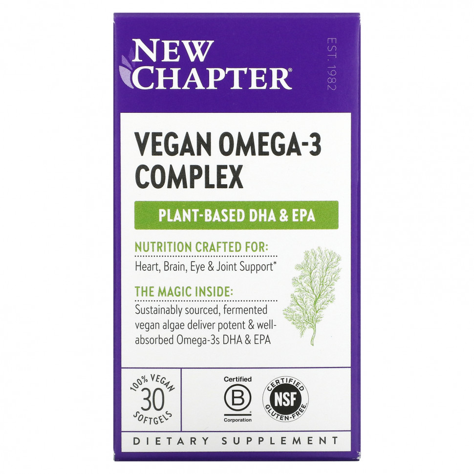 New Chapter, Vegan Omega-3, 30    5170