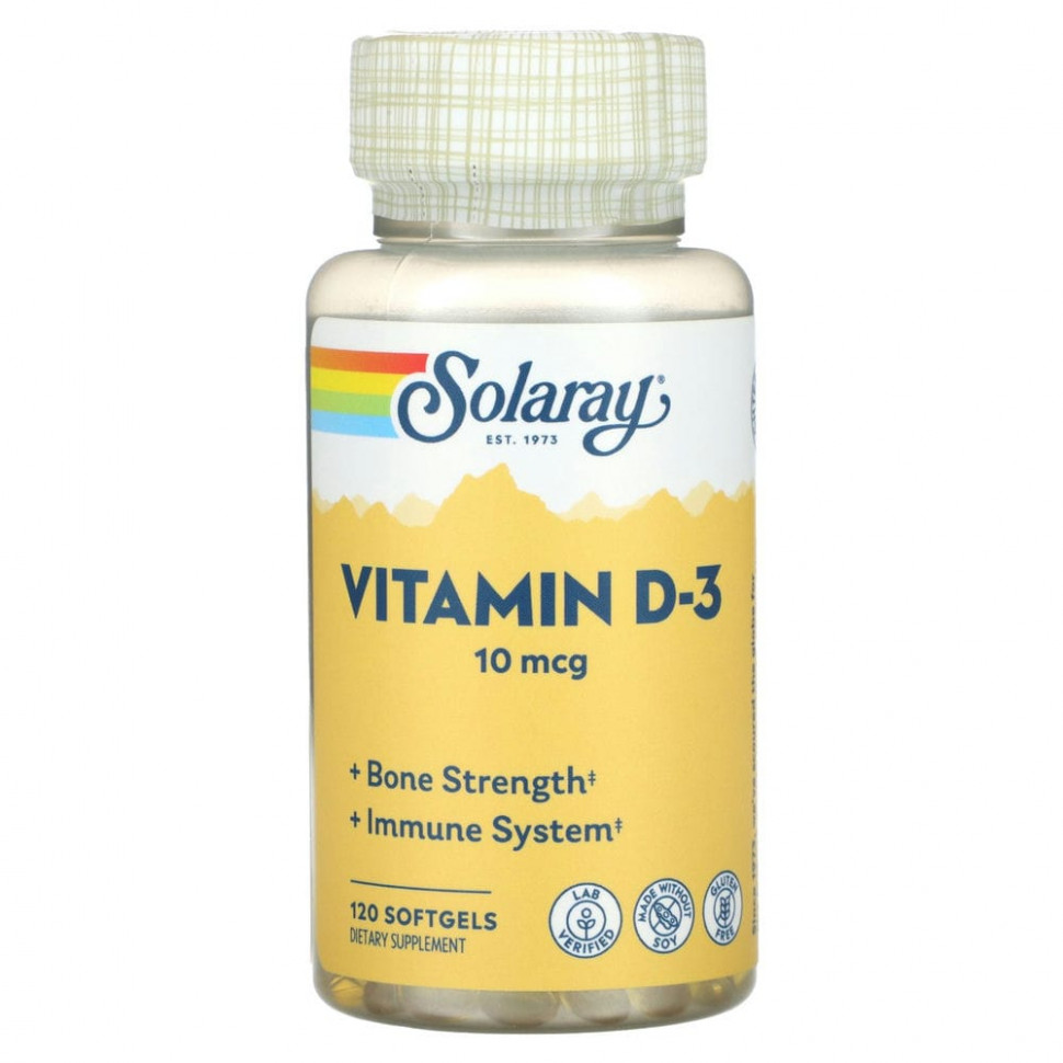  IHerb () Solaray,  D-3, 10 , 120  , ,    1000 