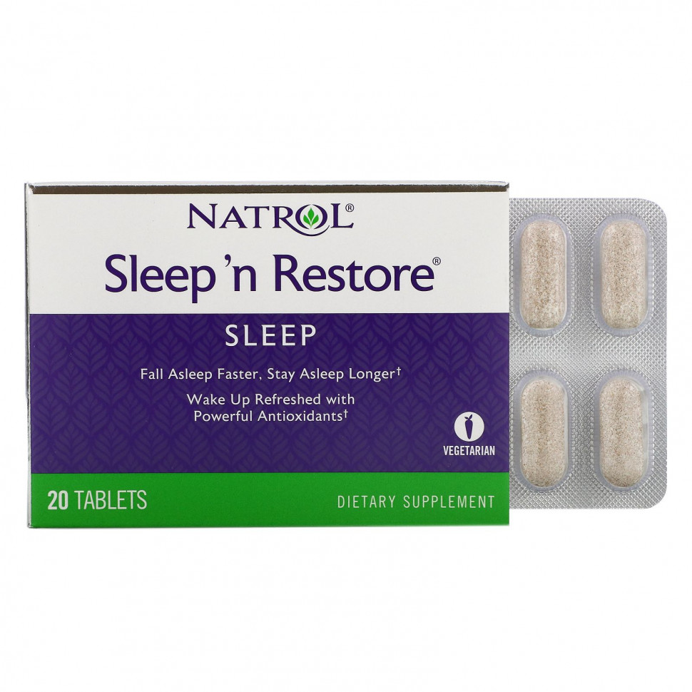 Natrol, Sleep 'n Restore, 20   1280