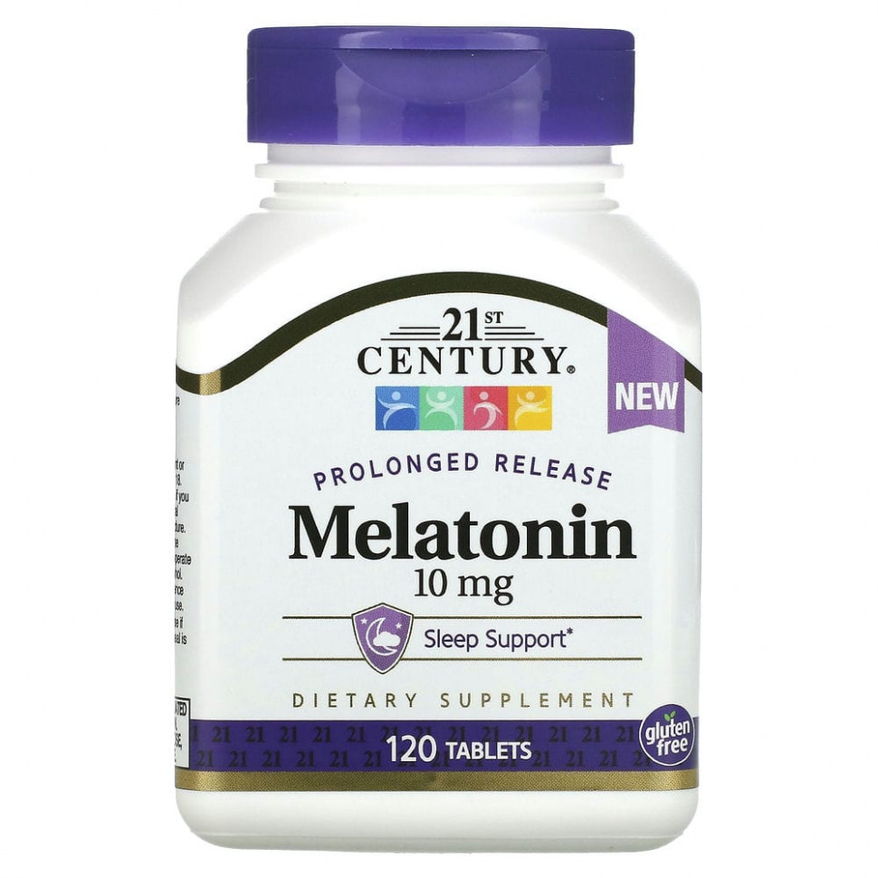 21st Century, Melatonin, Prolonged Release, 10 mg , 120 Tablets  1920