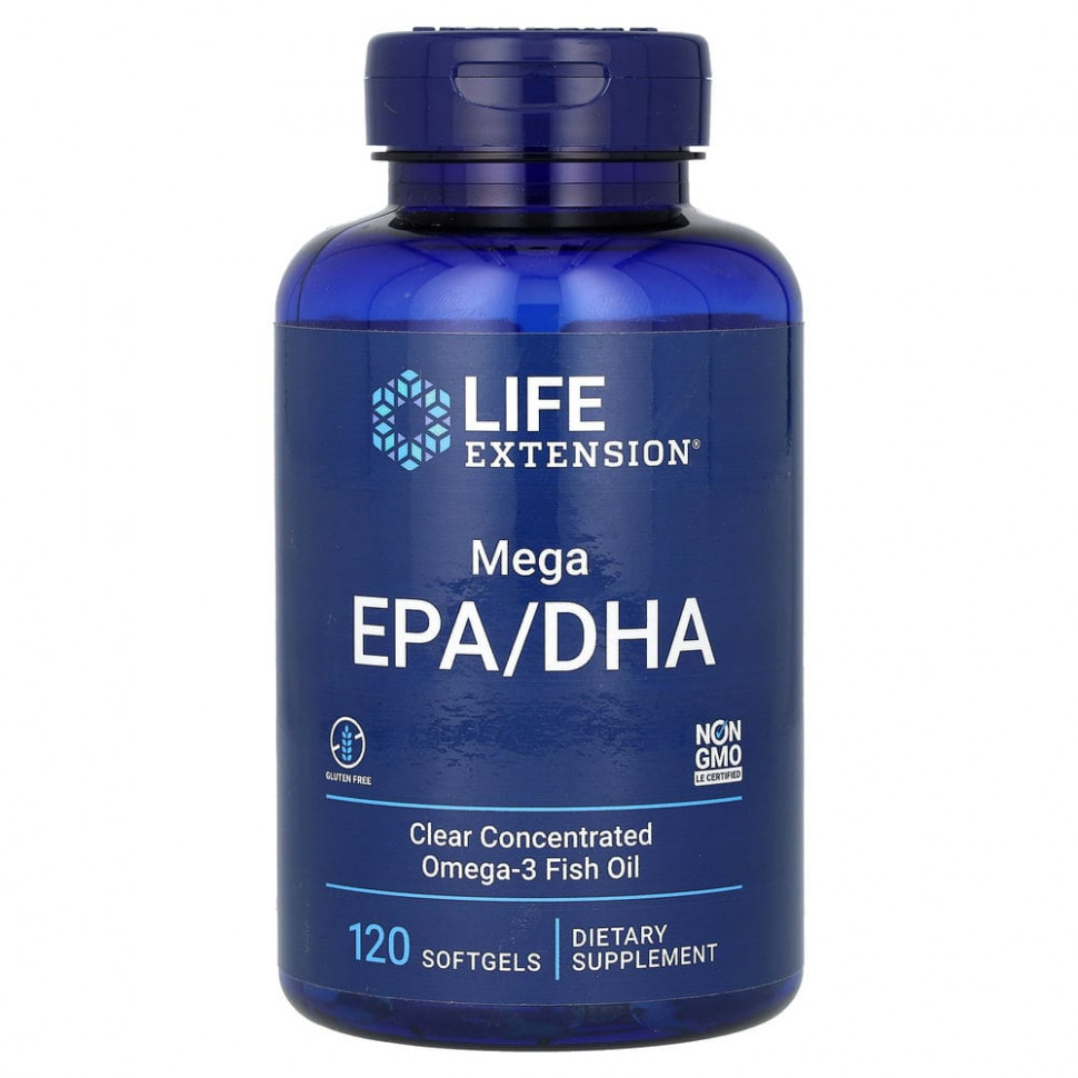 Life Extension, Mega EPA/DHA, 120   4190