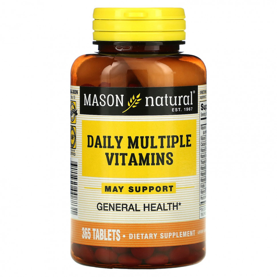 Mason Natural, Daily Multiple Vitamins, 365   2930