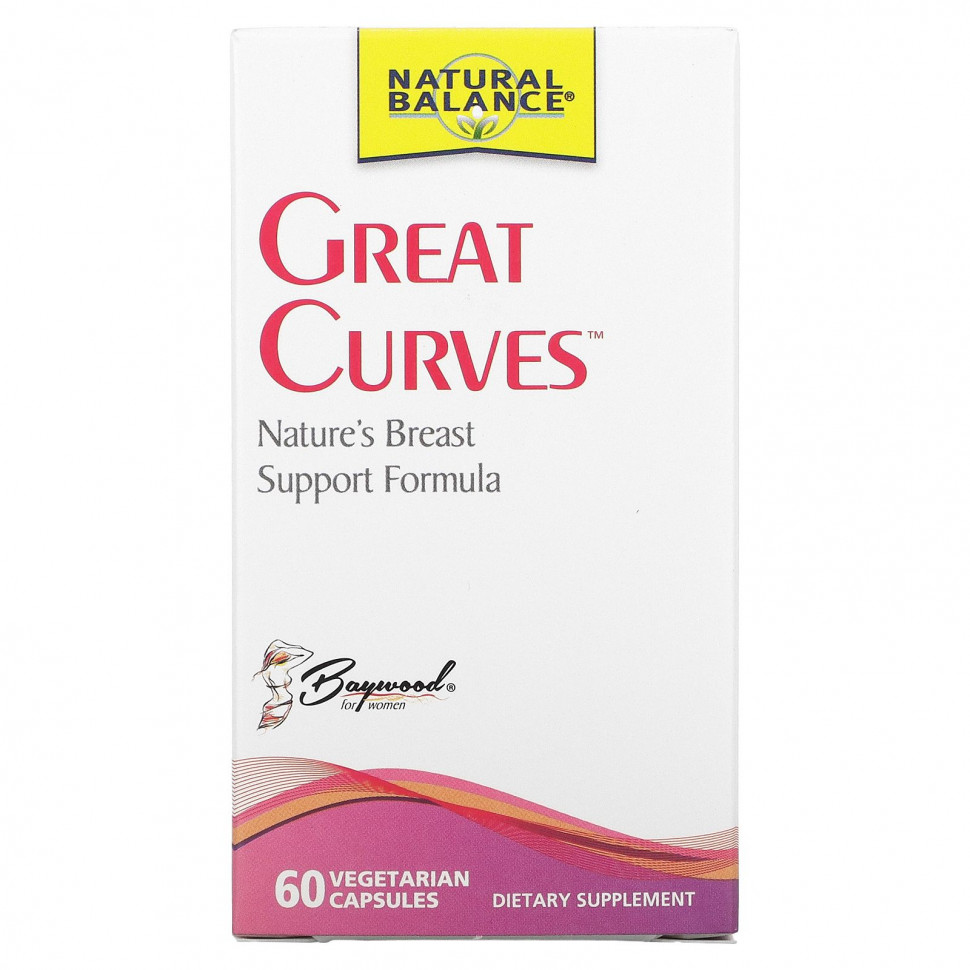 Natural Balance, Great Curves, 60 Vegetarian Capsules  2870