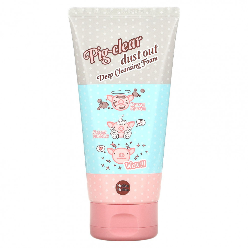 Holika Holika, Pig-Clear Dust Out Deep Cleansing Foam, 150   1480