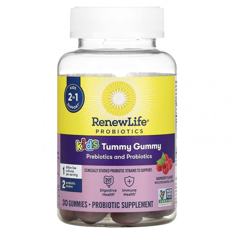  IHerb () Renew Life, Kids Tummy Gummy, Prebiotics and Probiotics, Raspberry, 30 Gummies, ,    2800 