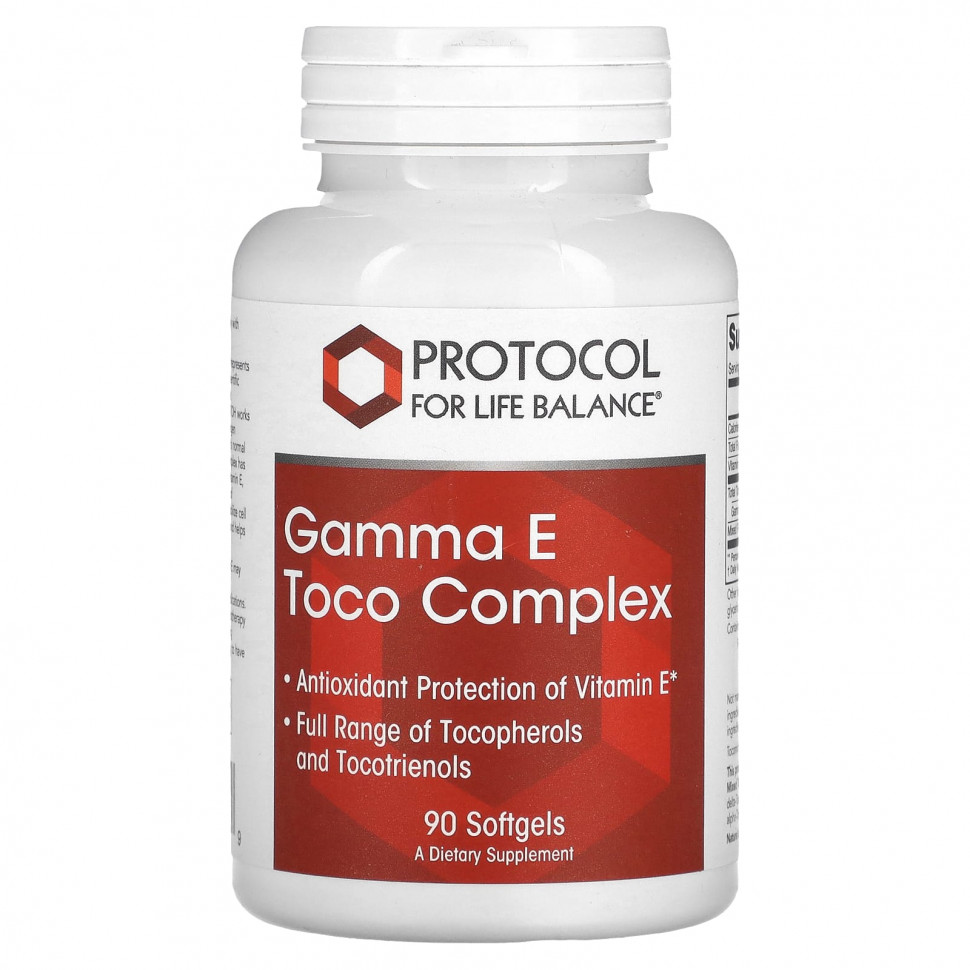 Protocol for Life Balance, Gamma E Toco Complex, 90    4900