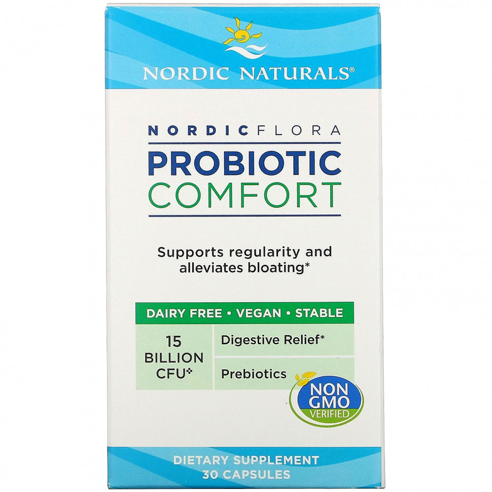 Nordic Naturals, Nordic Flora Probiotic, Comfort, 15  , 30   6180