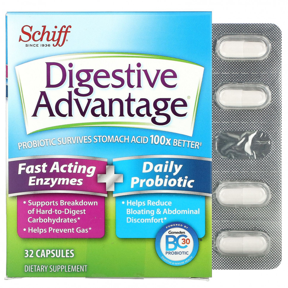 Schiff, Digestive Advantage,   +    , 32   4520