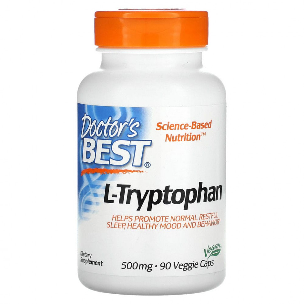 Doctor's Best, L-  TryptoPure, 500 , 90    3860