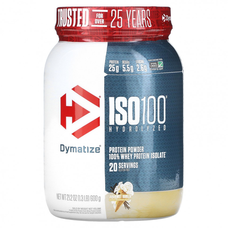 Dymatize, ISO 100, ,   100%   ,  , 600  (1,3 )  10370