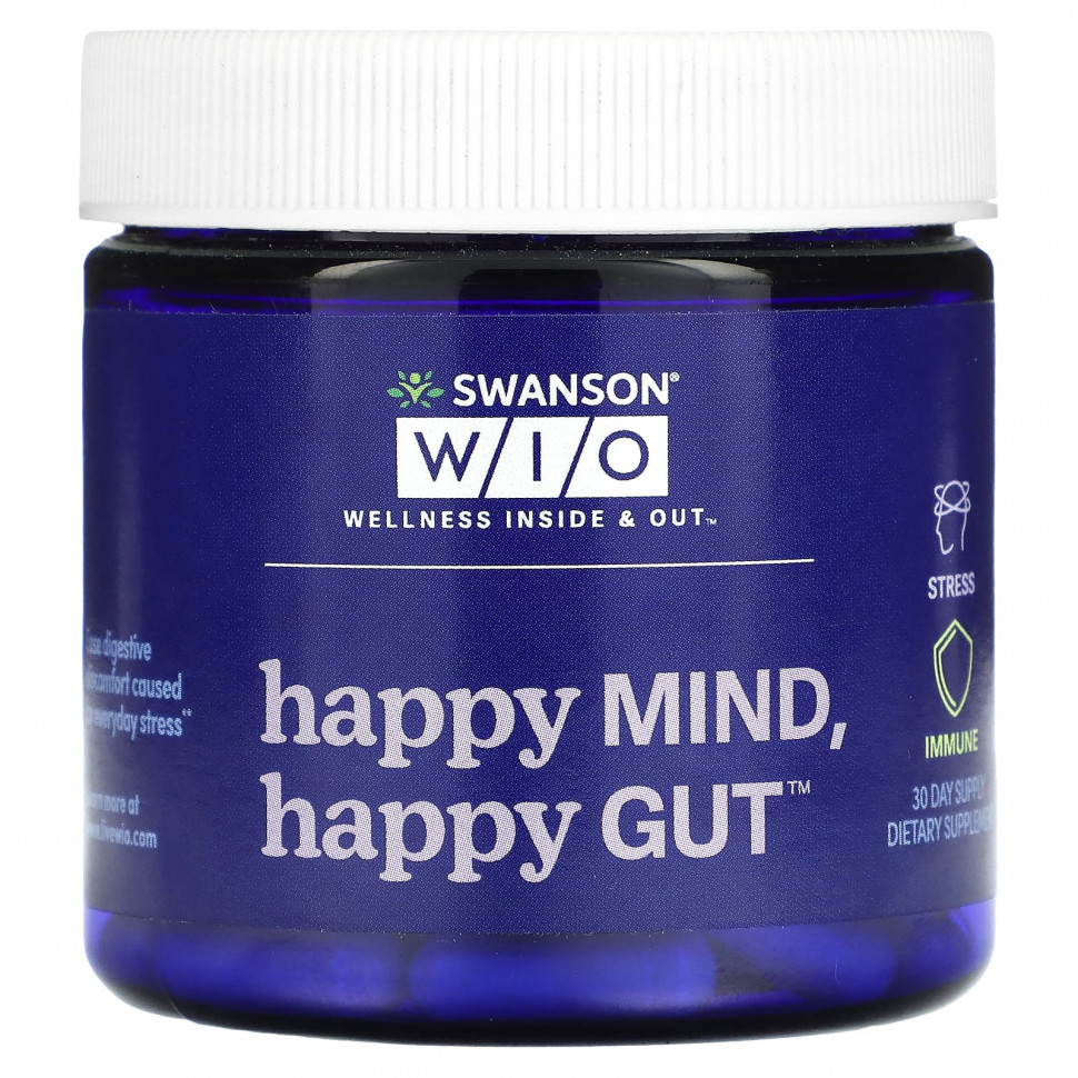 Swanson WIO, Happy Mind, Happy Gut, 30    3670