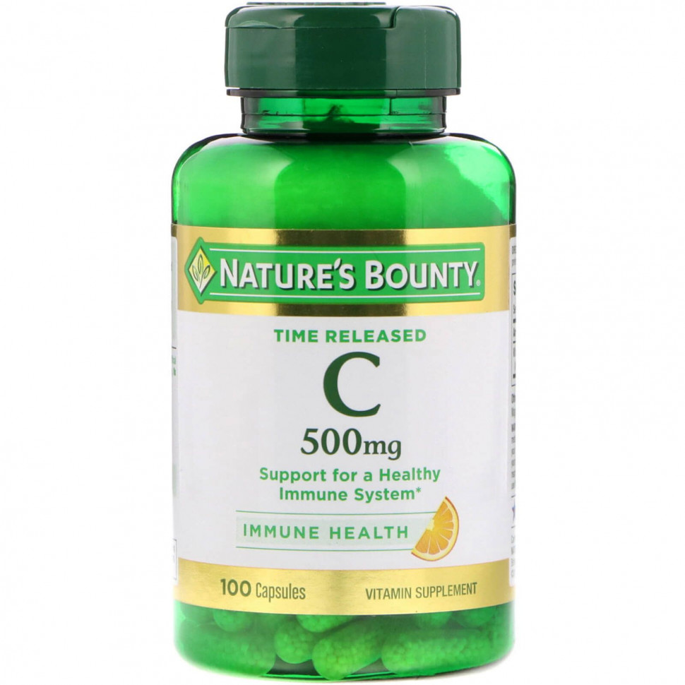 Nature's Bounty, Time Released C, 500 mg, 100 Capsules  2750