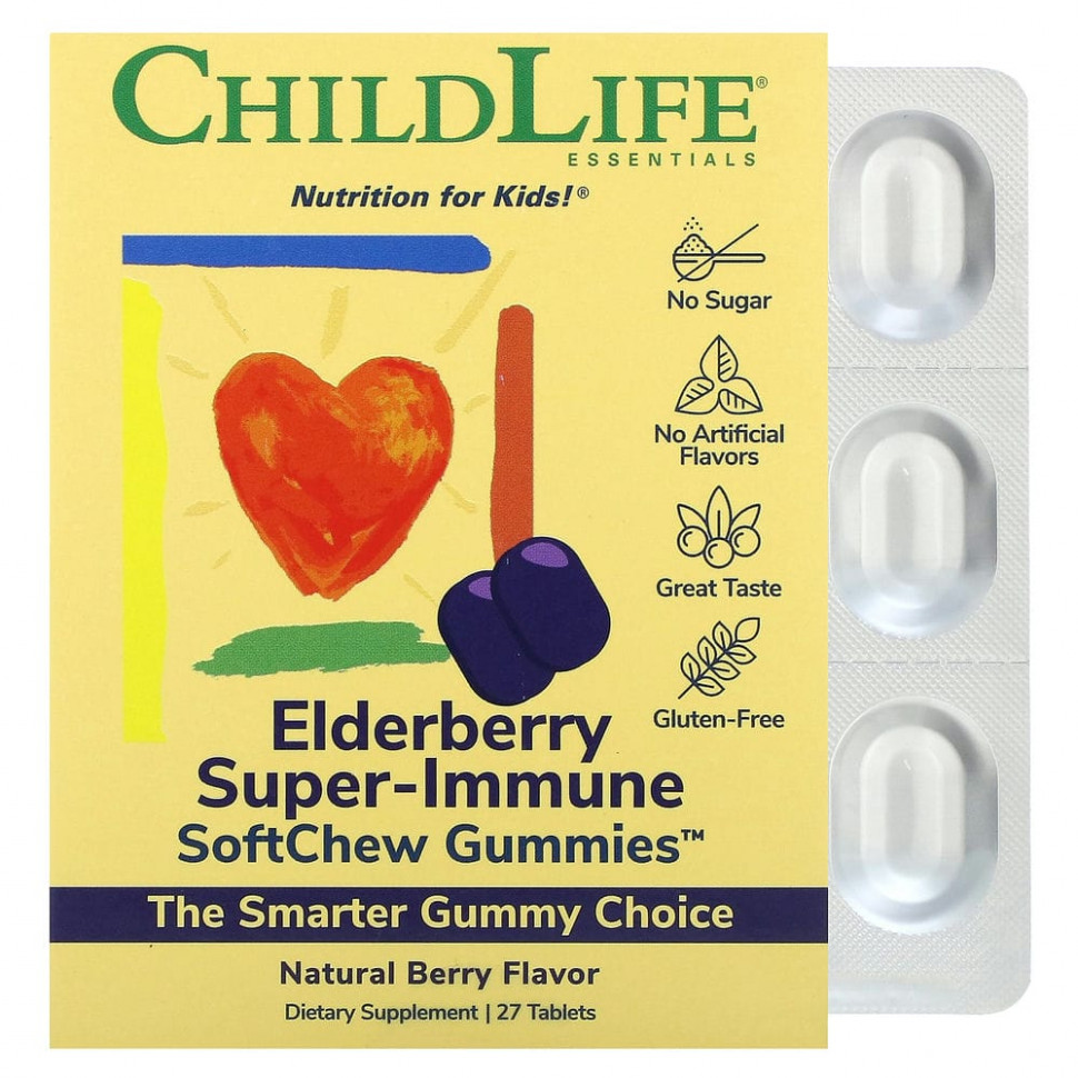 ChildLife, Elderberry Super-Immune SoftMelts,   , 27   3250