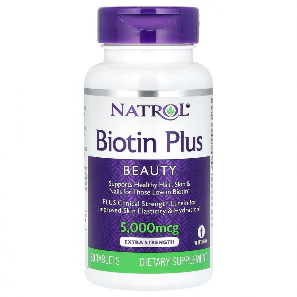Natrol, Biotin Plus,  , 5000 , 60   1860