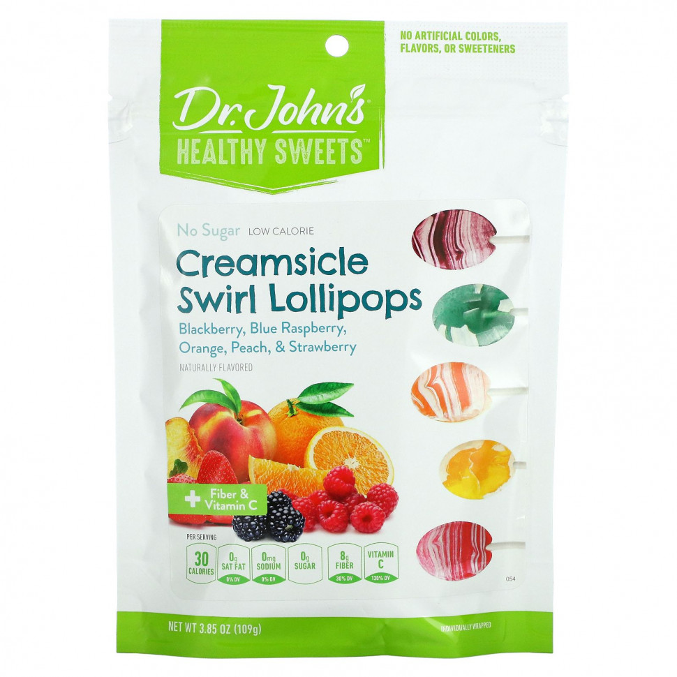 Dr. John's Healthy Sweets,    Creamsicle Swirl, +    C, ,  , ,   ,  , 109  (3,85 )  1540