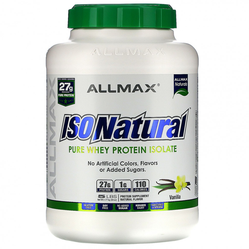 ALLMAX Nutrition, IsoNatural, 100%      (WPI90), , 5  (2,27 )  18180