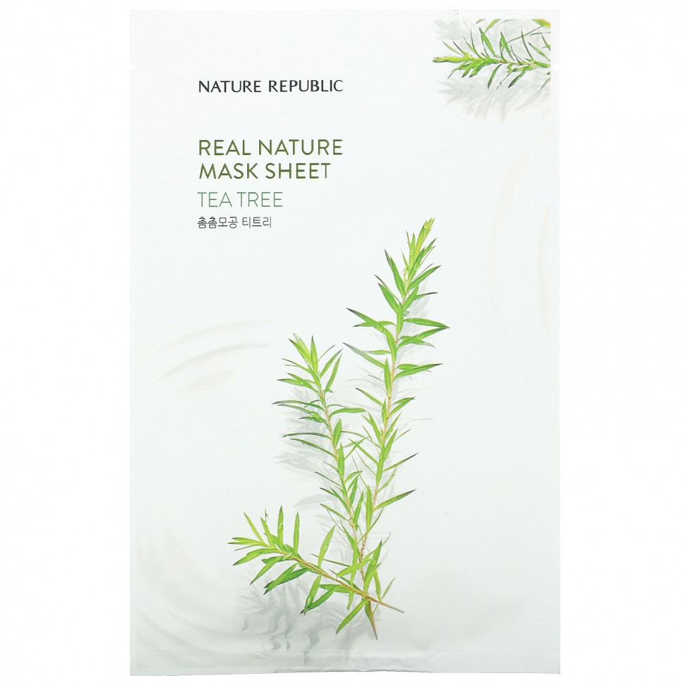 Nature Republic, Real Nature Beauty Mask Sheet, Tea Tree, 1 ., 23  (0,77 . )  390