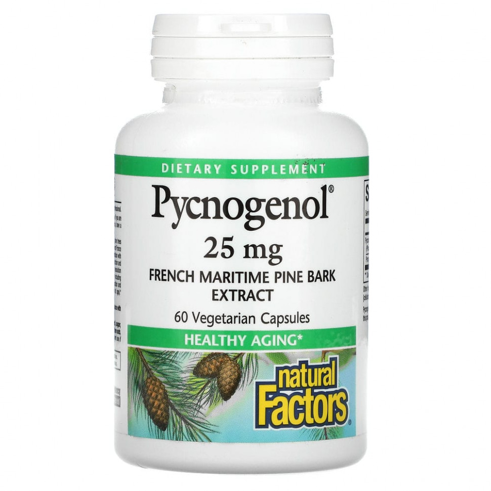 Natural Factors, Pycnogenol, 25 , 60    4110