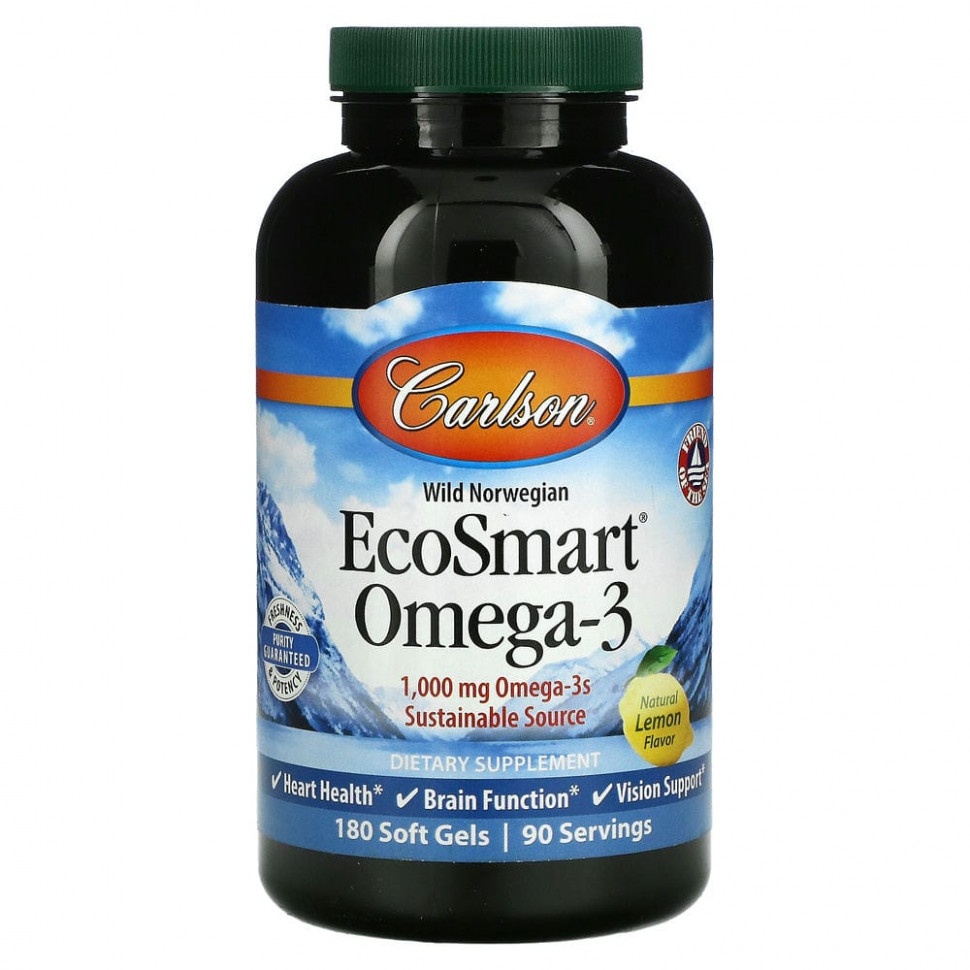  IHerb () Carlson Labs, EcoSmart Omega-3,   , 500 , 180  , ,    6870 