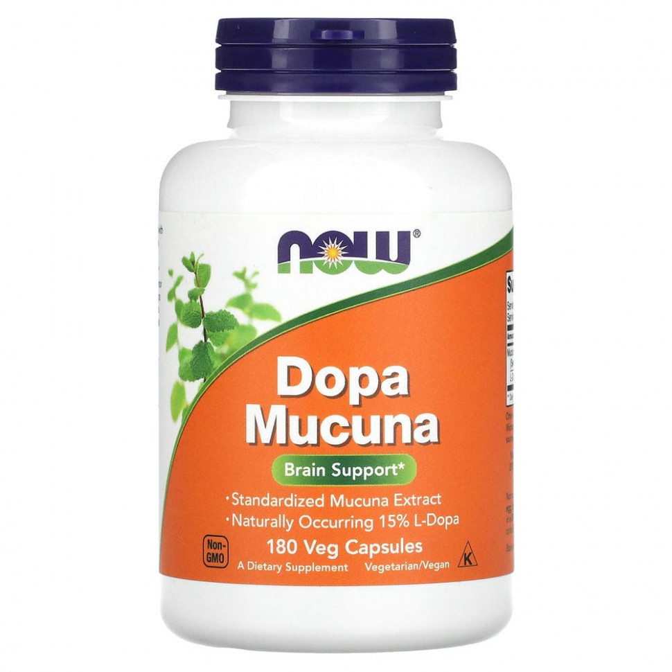 NOW Foods, Dopa Mucuna, 180    3590