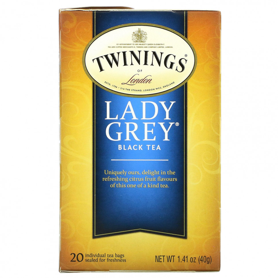 Twinings,   Lady Grey, 20  , 40  (1,41 )  1120