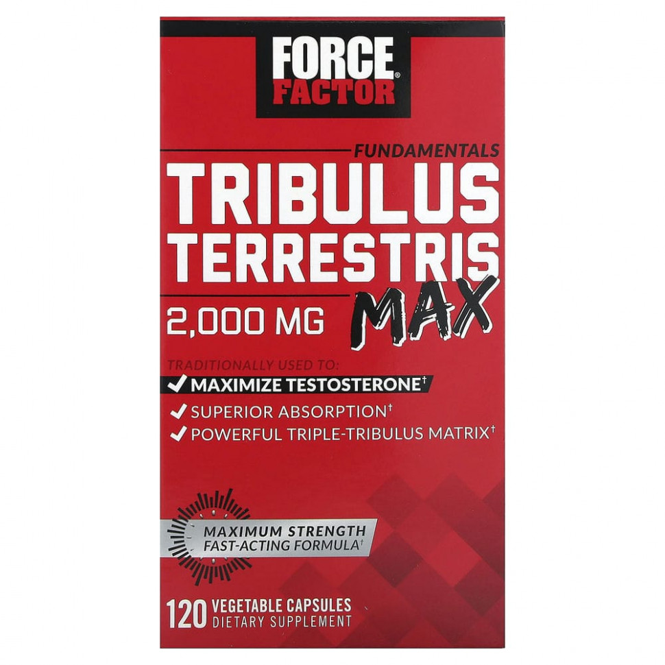 Force Factor, Fundamentals, Tribulus Terrestris Max, 500 , 120    4030