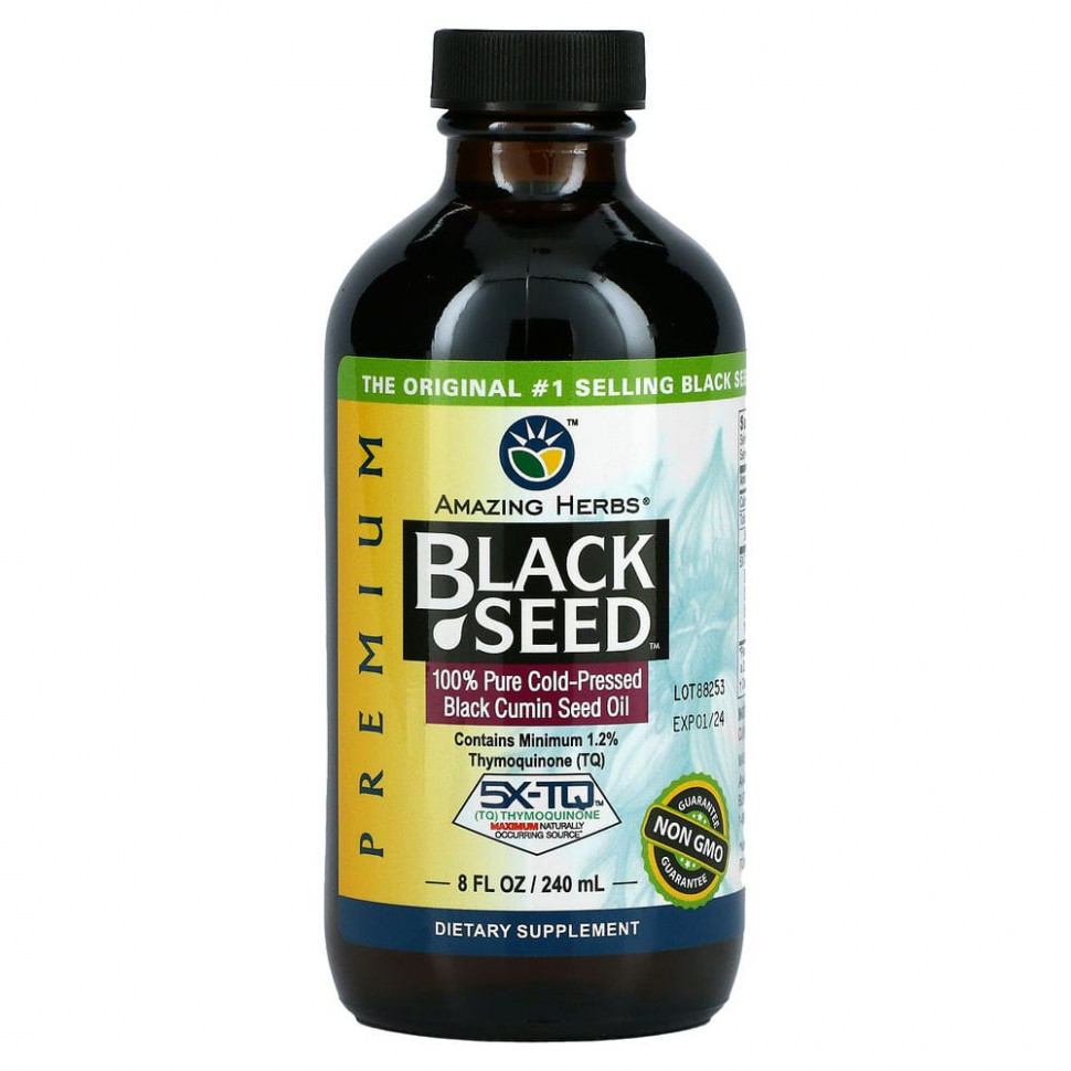 Amazing Herbs, Black Seed, 100%        , 240  (8 . )  6210