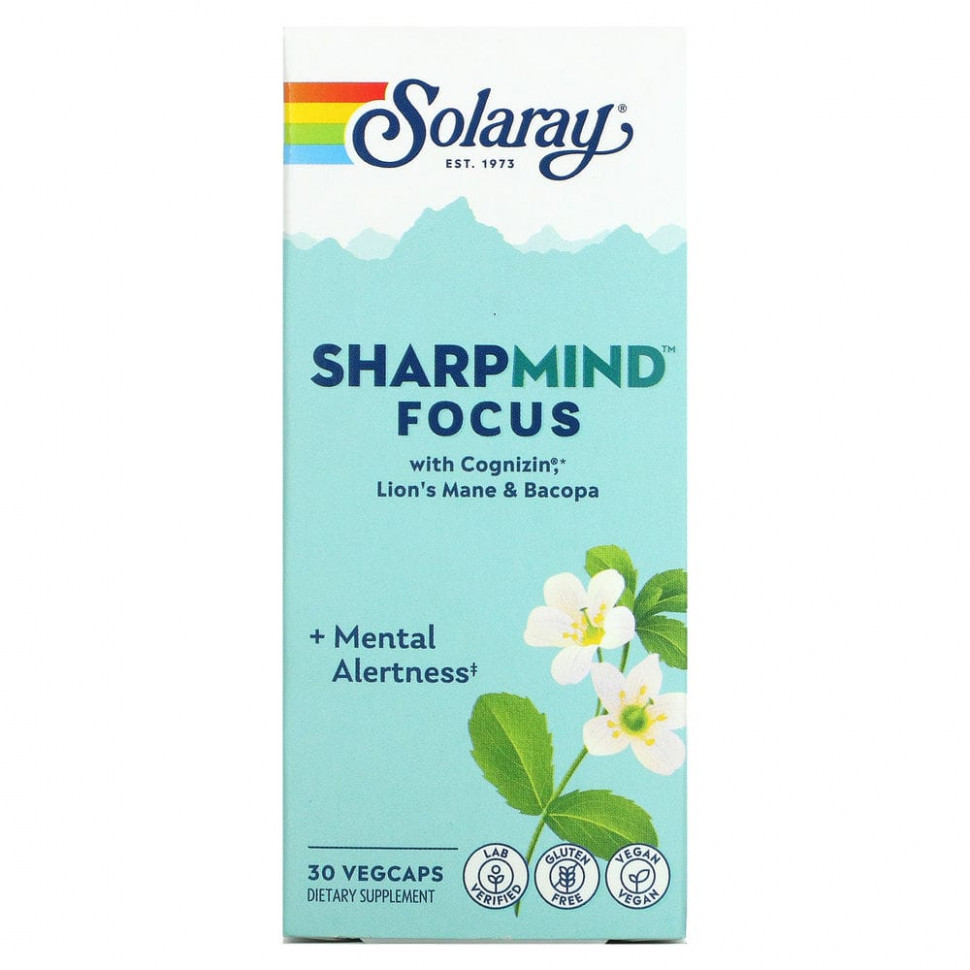 Solaray, SharpMind Focus`` 30    3540