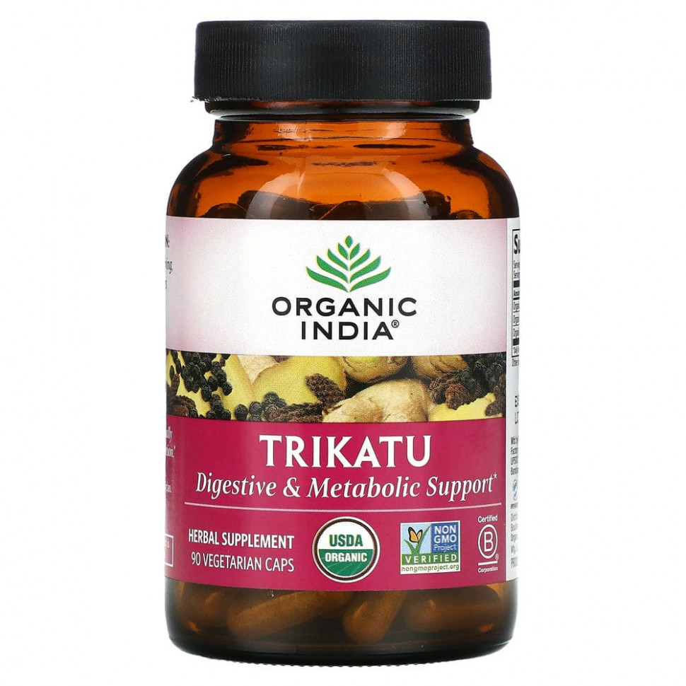 Organic India, Trikatu, 90    3710